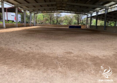 Indoor arena at Riba Stables in Kyalami